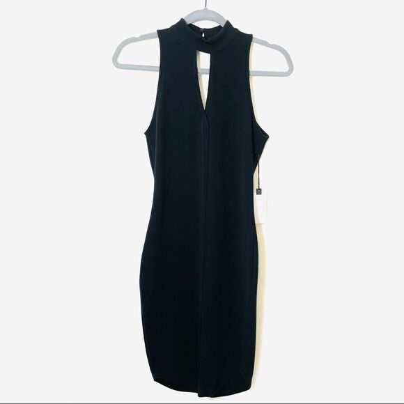 ASTR Cutout Knit Bodycon Dress Black New - Picture 2 of 10